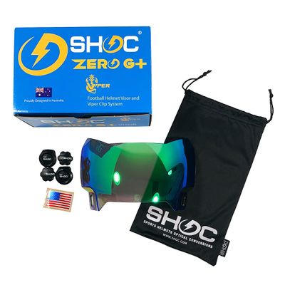 Shoc Zero G Plus Visor for Riddell SpeedFlex Football Helmets  Northern Lights