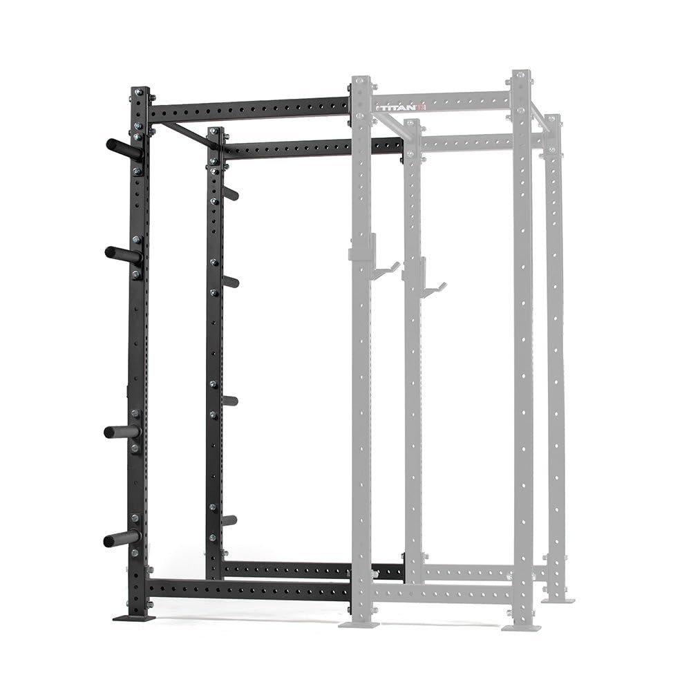 Titan Fitness T-3 Series Power Rack Extension Kit, Black 91" Height x 36" Depth, 2x3 11-Gauge Steel Uprights, Bolt-Together Rack Expansion for Home Gym