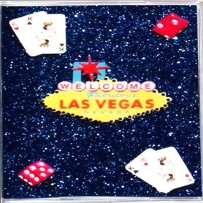 Passport Cover Covid Vaccination Card Holder Cover Sturdy Vinyl Vaccine Travel Wallet (Vegas)