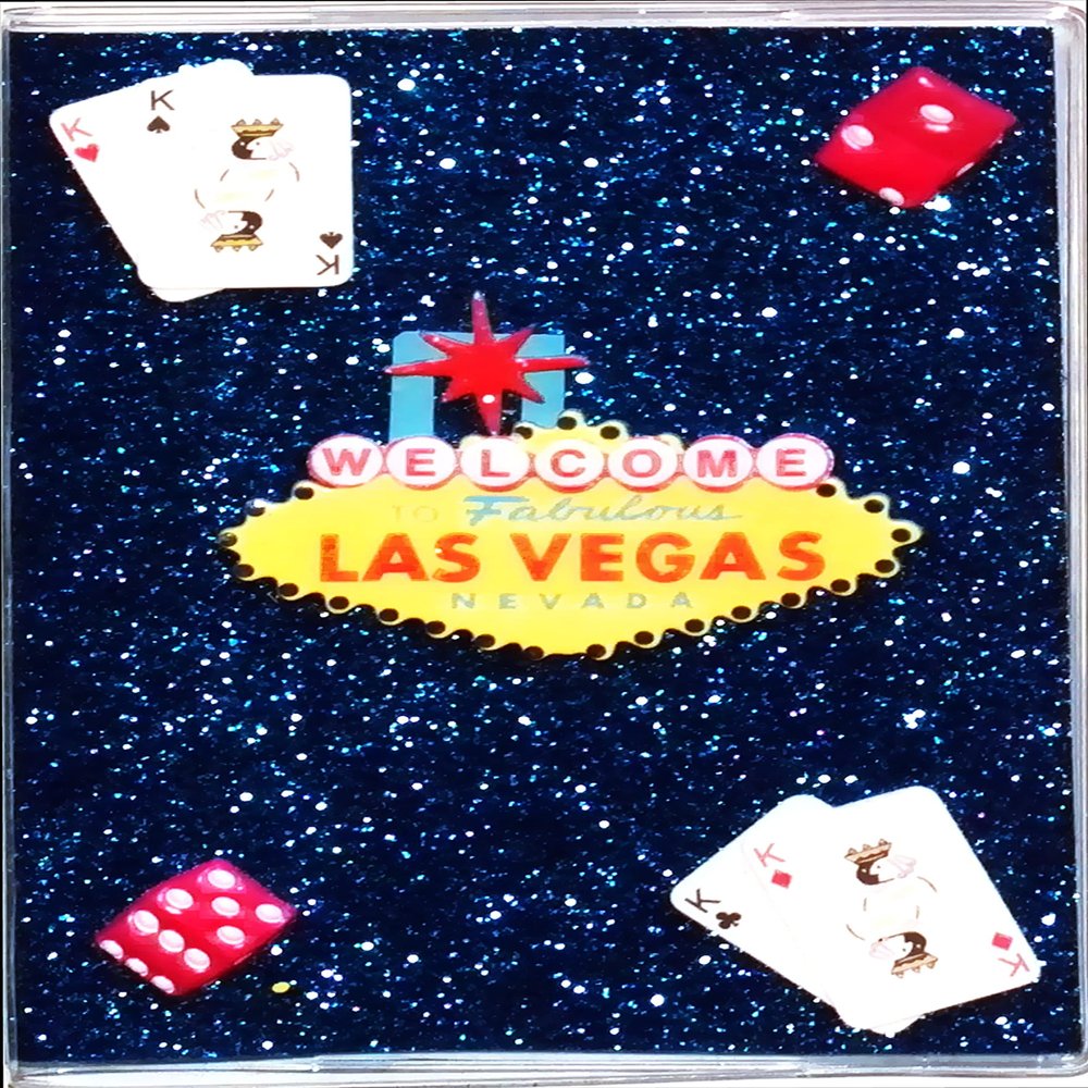 Passport Cover Covid Vaccination Card Holder Cover Sturdy Vinyl Vaccine Travel Wallet (Vegas)