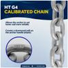 Five Oceans Galvanized Anchor Chain, 1/4" x 10' with 2 Shackles Link End, HT G4 High Test - FO4489-G10 view 4