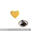 Creative Pewter Designs Gold Plated Heart Tie Tack AG108TT view 2