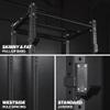 Titan Fitness X-3 Series Flat Foot Power Rack, 82" H x 30" D, 1,650 LB Rackable Capacity, Skinny & Fat Pull-Up Bars, Standard J-Hooks, Weight Plate Holders, for Home Garage Gym Training view 4