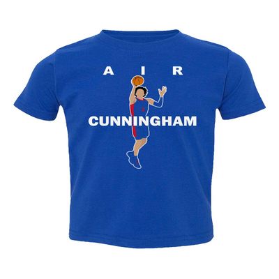 Air Cade Basketball Ball Player Cunningham Draft 2021 Detroit Little Kids Girls Boys Toddler T-Shirt (Royal, 4T)