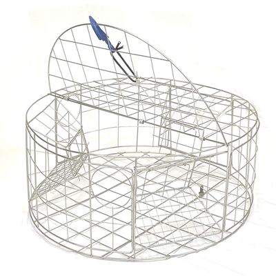 KUFA Sports Crab Trap Crab net Crab Pot (Stainless Steel Round Crab Trap (30x30x12 H))