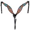 CHALLENGER Horse Western Dreamcatcher Sunflower Tooled Headstall Bridle & Breast Collar Set 78FK14B view 2