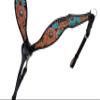 CHALLENGER Horse Western Dreamcatcher Sunflower Tooled Headstall Bridle & Breast Collar Set 78FK14B view 3