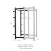 Titan Fitness X-3 Series Tall Bolt Down 24-in. D Extension Kit 90-in. H view 2