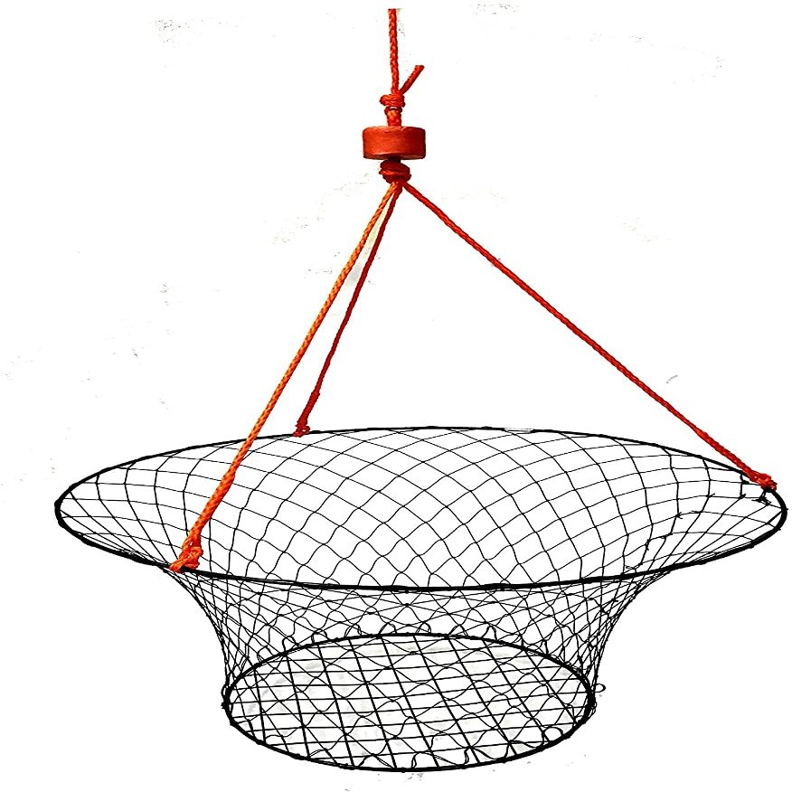 KUFA Sports Crab Trap Crab net Crab Pot (Vinyl Coated Crab Ring Trap (30x18 D))