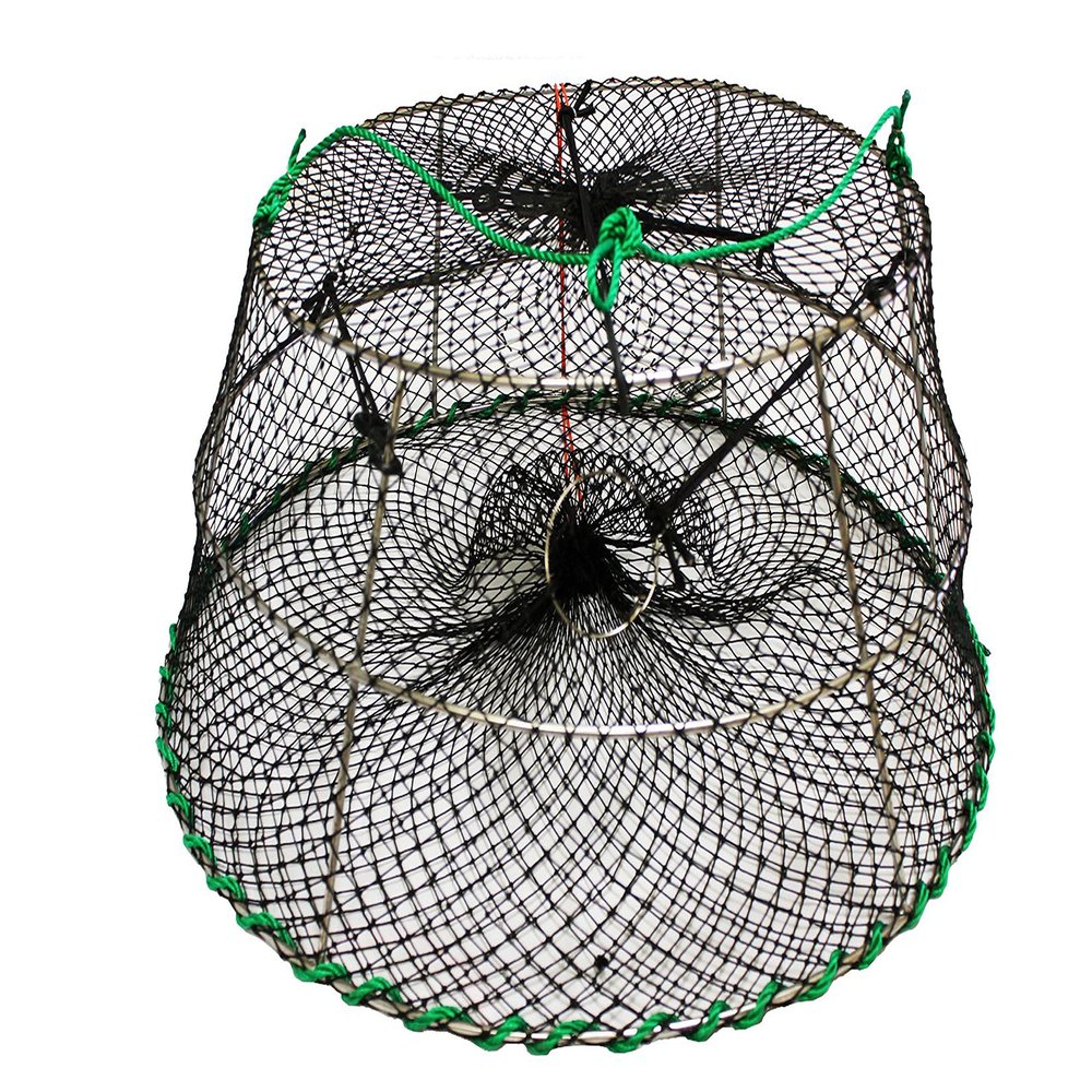 KUFA Sports Prawn Tap Shrimp Pot (Stainless Steel Prawn Trap(30"x20"x12"H; Mesh:1-3/4"))