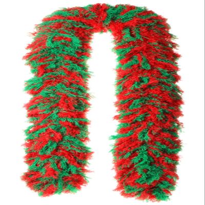Featherless Super-Sized Faux Feather Boa (Made of Yarn) - U.S. Patent # D814,740. Cut to Length. Made in America (Christmas, XL)