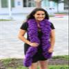 Featherless Super-Sized Faux Feather Boa (Made of Yarn) - U.S. Patent # D814,740. Cut to Length. Made in America (XL, Purple) view 2