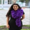 Featherless Super-Sized Faux Feather Boa (Made of Yarn) - U.S. Patent # D814,740. Cut to Length. Made in America (XL, Purple) view 3