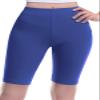 Design by Olivia Women's Basic Solid Active Yoga Biker Shorts Royal Blue M view 2