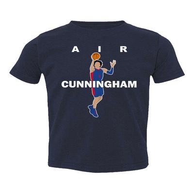 Air Cade Basketball Ball Player Cunningham Draft 2021 Detroit Little Kids Girls Boys Toddler T-Shirt (Navy, 3T)