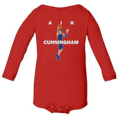 Air Cade Basketball Ball Player Cunningham Draft 2021 Detroit Little Infant Baby Long Sleeve Bodysuit (Red, 12M)