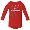 Air Cade Basketball Ball Player Cunningham Draft 2021 Detroit Little Infant Baby Long Sleeve Bodysuit (Red, 12M) view 1