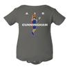 Air Cade Basketball Ball Player Cunningham Draft 2021 Detroit Little Infant Baby Short Sleeve Bodysuit (Gray, 6M) view 1