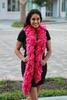 Featherless Super-Sized Faux Feather Boa (Made of Yarn) - U.S. Patent # D814,740. Cut to Length. Made in America (XL, Hot Pink) view 2