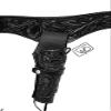38/357 Caliber Western Leather Gun Holster & Belt - Cowboy Style Single Drop Rig Standard Barrel - Authentic Handmade Hand Tooled (Black, 54) view 1