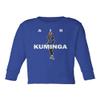 Air Kuminga Basketball Player Congolese State Little Kids Girls Boys Long Sleeve Toddler T-Shirt (Royal, 5T) view 1