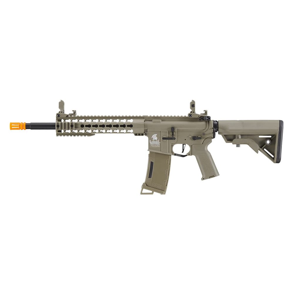 Lancer Tactical Gen 3 Keymod 10'' Nylon Polymer M4 Carbine w/Adjustable Stock (Programmable Fast Trigger & Mosfet)