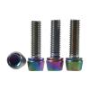 Bicycle Accessories 6pcs Mountain Bicycle Handlebar Stem Screw Stem Riser Bolts Stainless Steel Road for Outdoor Cycle Bike Parts (Color : Gold M5) view 2
