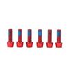 Bicycle Accessories 6pcs 18mm Bike Screws M6 Bicycle Stem Fixing Bolt Mountain Bicycle Repair Tools for Disc Brake V Brake Bike Parts (Color : Red) view 1
