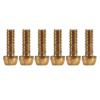 Bicycle Accessories 6pcs Mountain Bicycle Handlebar Stem Screw Stem Riser Bolts Stainless Steel Road for Outdoor Cycle Bike Parts (Color : Gold M6) view 1