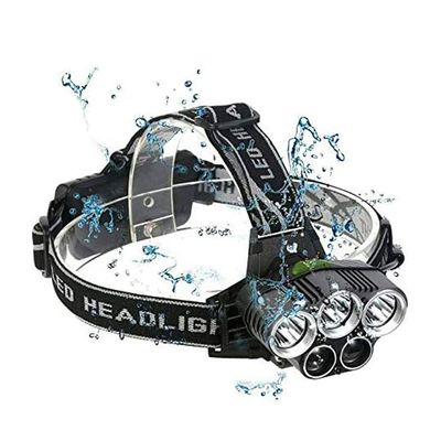 NCRD Headlamp, Rechargeable LED Headlamp, Headlamps for Adults, Rechargeable Waterproof Headlamp, 1000 Lumens, Head Flashlight, 6 Modes for Outdoor, Camping, Running, Fishing