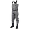 BASSDASH IMMERSE Breathable Ripstop Stocking Boot Foot Fishing Hunting Waders Lightweight Grey Camo Chest Wader for Men Women view 1