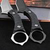 Ccanku C1152 Fixed Blade Knife, D2 Blade G10 Handle EDC Tool Knife for Outdoor Camping Hiking(Silver) view 4