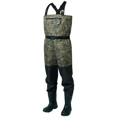 BASSDASH IMMERSE Breathable Ripstop Stocking Boot Foot Fishing Hunting Waders Lightweight Grey Camo Chest Wader for Men Women