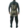 BASSDASH IMMERSE Breathable Ripstop Stocking Boot Foot Fishing Hunting Waders Lightweight Grey Camo Chest Wader for Men Women view 2