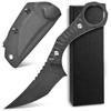 Ccanku C1152 Fixed Blade Knife, D2 Blade G10 Handle EDC Tool Knife for Outdoor Camping Hiking(Black) view 1