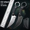 Ccanku C1152 Fixed Blade Knife, D2 Blade G10 Handle EDC Tool Knife for Outdoor Camping Hiking(Black) view 2
