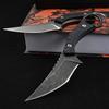 Ccanku C1152 Fixed Blade Knife, D2 Blade G10 Handle EDC Tool Knife for Outdoor Camping Hiking(Black) view 3