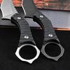 Ccanku C1152 Fixed Blade Knife, D2 Blade G10 Handle EDC Tool Knife for Outdoor Camping Hiking(Black) view 4