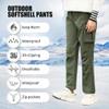 JOMLUN Boy's Fleece Lined Hiking Pants Waterproof Windproof Warm Soft Shell Outdoor Cargo Pants Snow Ski Walking Trousers view 3