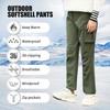 JOMLUN Boy's Fleece Lined Hiking Pants Waterproof Windproof Warm Soft Shell Outdoor Cargo Pants Snow Ski Walking Trousers view 3