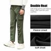 JOMLUN Boy's Fleece Lined Hiking Pants Waterproof Windproof Warm Soft Shell Outdoor Cargo Pants Snow Ski Walking Trousers view 4