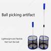 HB1 Ping Pong Ball Retriever for 120 Balls Pick Up Net Bag Table Tennis Picker Container Training Tool Adjustable Multi-Ball Trainer view 2