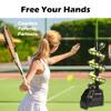 AnEssOil Tennis Ball Machine Tennis Ball Tosser Adjustable&Portable w/Oscillation Ball Launcher Tennis Serving Machine Accurate&Efficient Feed Machine Plug in/Batteries 30 Balls for Adults Children view 4