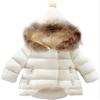 EISHOW Toddler Baby Girls Boys Faux Fur Outerwear Jackets Snowsuit Warm Hooded Thicken Fleece Down Coat Winter Hoodie Outwear (Beige,18-24 Months,18 Months,24 Months) view 1