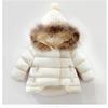EISHOW Toddler Baby Girls Boys Faux Fur Outerwear Jackets Snowsuit Warm Hooded Thicken Fleece Down Coat Winter Hoodie Outwear (Beige,18-24 Months,18 Months,24 Months) view 3