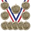 10 Pack of Tennis Gold Medals Trophy Award with Neck Ribbons MS2 view 1