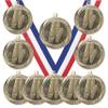 10 Pack of Ballet Gold Medals Trophy Award with Neck Ribbons MS2 view 1