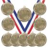 10 Pack of Cheerleading Cheerleader Gold Medals Trophy Award with Neck Ribbons MS2 view 1