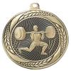 10 Pack of Male Weightlifter Weightlifting Gold Medals Trophy Award with Neck Ribbons MS2 view 2