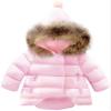 EISHOW Toddler Baby Girls Boys Faux Fur Outerwear Jackets Snowsuit Warm Hooded Thicken Fleece Down Coat Winter Hoodie Outwear (Pink,18-24 Months,18 Months,24 Months) view 1